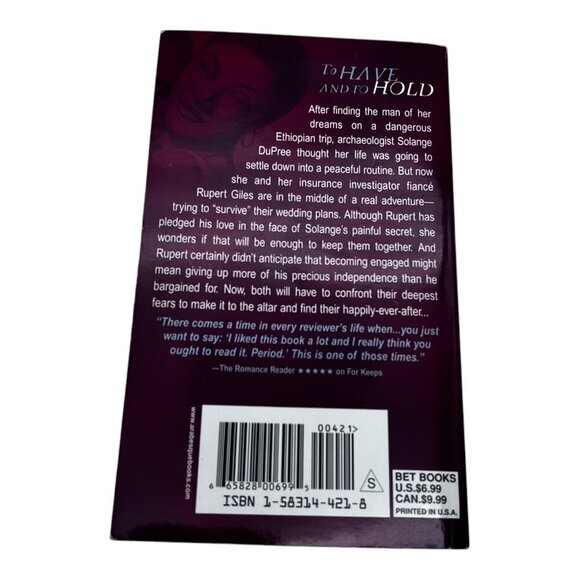 To Have And To Hold By Janice Sims 2004 Paperback Romance Novel - Picture 2 of 12